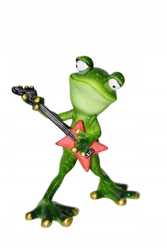 FIGURKA ŻABA Z GITARĄ