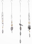 WISZĄCA DEKORACJA ŚCIENNA METAL ŁAPACZ SNÓW 82x18CM