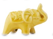 SŁOŃ SŁONIK CERAMICZNY MINI ŻÓŁTY 3x4,5x2cm DLA MATURZYSTY