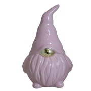 SKRZAT CERAMICZNY RÓŻOWY ZE ZŁOTYM NOSKIEM DUŻY 22cm