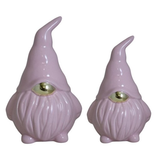 SKRZAT CERAMICZNY RÓŻOWY ZE ZŁOTYM NOSKIEM DUŻY 22cm