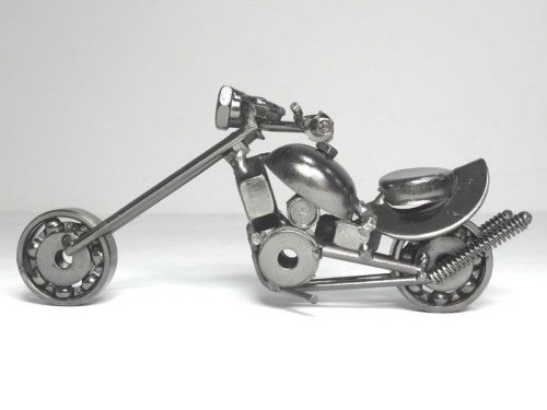 MOTOCYKL METALOWY 17CM