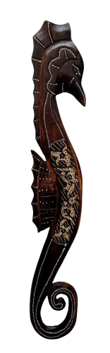 DREWNIANY KONIK MORSKI 90 CM