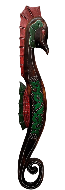 DREWNIANY KONIK MORSKI 90 CM