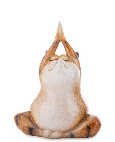 FIGURKA KOT JOGA YOGA MEDYTACJA 12,5x9,5x7
