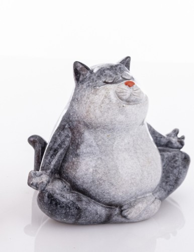FIGURKA KOT JOGA YOGA MEDYTACJA 8x11x8