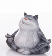 FIGURKA KOT JOGA YOGA MEDYTACJA 8x11x8