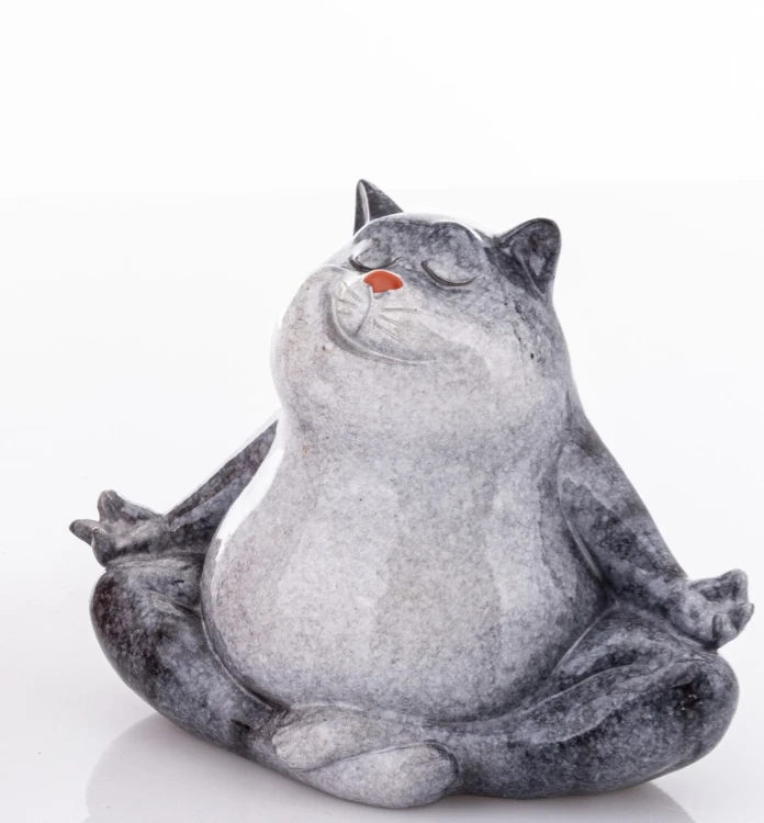 FIGURKA KOT JOGA YOGA MEDYTACJA 8x11x8