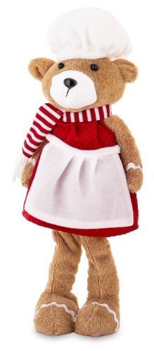 Figurka Miś Boże Narodzenie 49 cm  – dekoracja świąteczna