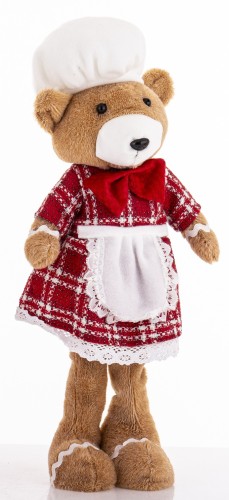 Figurka Miś Boże Narodzenie 49 cm  – dekoracja świąteczna