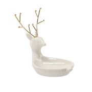 STOJAK NA BIŻUTERIĘ RENIFER LEŻĄCY 20x13.3x18.6CM