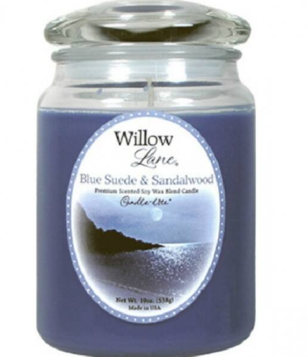 ŚWIECA SOJOWA WILLOW - BLUE SUEDE&amp;SANDALWOOD