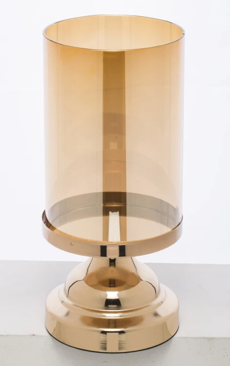 ŚWIECZNIK METAL+SZKŁO 28x12,5x12,5
