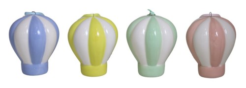 ZAWIESZKA CERAMICZNA BALON CERAMICZNY 7,5X7,5X9 CM MIX 4 KOLORY