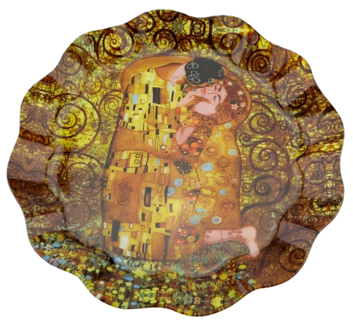 PATERA MISA SZKLANA KLIMT POCAŁUNEK 30X2,5CM