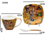 ZESTAW FILIŻANEK ZE SPODKIEM 250ML G. KLIMT SPEŁNIENIE