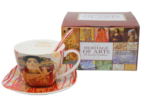 FILIŻANKA ZE SPODKIEM I ŁYŻECZKĄ 250ML G. KLIMT MEDYCYNA