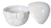 PUZDERKO CERAMICZNE JAJKO BIAŁE 10X10,5X12 CM