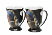 ZESTAW 2x KUBEK 300ML DZIEWCZYNA Z PERŁĄ VERMEER