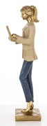FIGURKA KOBIETA Z LAPTOPEM BUSINESS LADY PREZENT 24x6,5CM