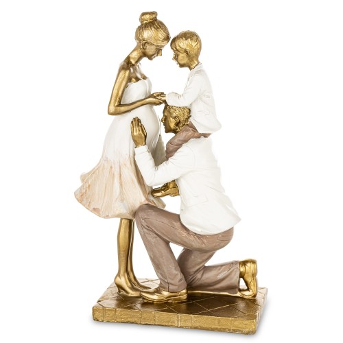 FIGURKA RODZINA MIŁOŚĆ OCZEKIWANIE PREZENT 24x14CM