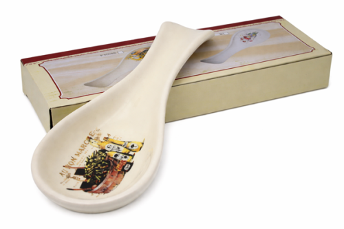 PODSTAWKA POD ŁYŻKĘ CERAMICZNA OLIWKI AU BON MARCHE 25CM