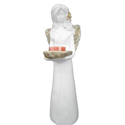 FIGURKA GIPSOWA ANIOŁ AGA 32CM ŚLUB KOMUNIA PREZENT