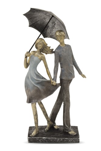 FIGURKA PARA POD PARASOLEM DEKORACJA NA PREZENT 37CM