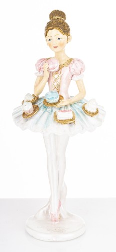 Figurka Baletnica 23x10x9,5CM W PASTELOWYCH KOLORACH