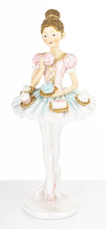 Figurka Baletnica 23x10x9,5CM W PASTELOWYCH KOLORACH
