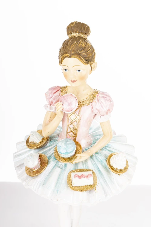 Figurka Baletnica 23x10x9,5CM W PASTELOWYCH KOLORACH