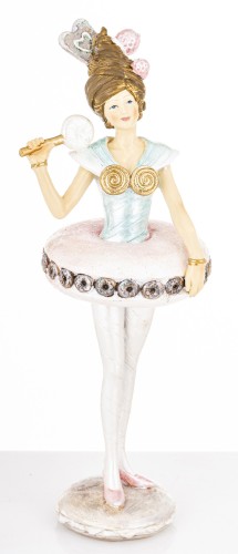 Figurka Baletnica 25,5x9,5x8 W PASTELOWYCH KOLORACH