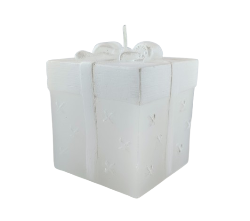 Świeca Z DIODĄ PREZENT led 75/75/80 biały