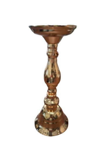 METALOWY ŚWIECZNIK GOLD 24X9,5CM