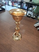 METALOWY ŚWIECZNIK GOLD 24X9,5CM