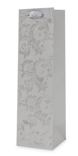 TOREBKA UPOMINKOWA 36x10,5x10,5 szaro-srebrna