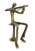 Skrzypek - figurka metalowa, prezent dla muzyka 20cm
