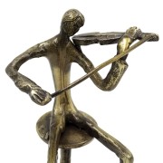 Skrzypek - figurka metalowa, prezent dla muzyka 20cm