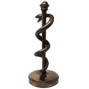 FIGURKA Laska Eskulapa Prezent Dla Lekarza Medyka - 30 cm Żywica