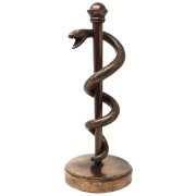 FIGURKA Laska Eskulapa Prezent Dla Lekarza Medyka - 30 cm Żywica