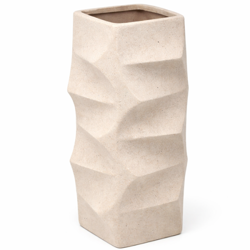 WAZON CERAMICZNY BEŻ 18,5X10X10