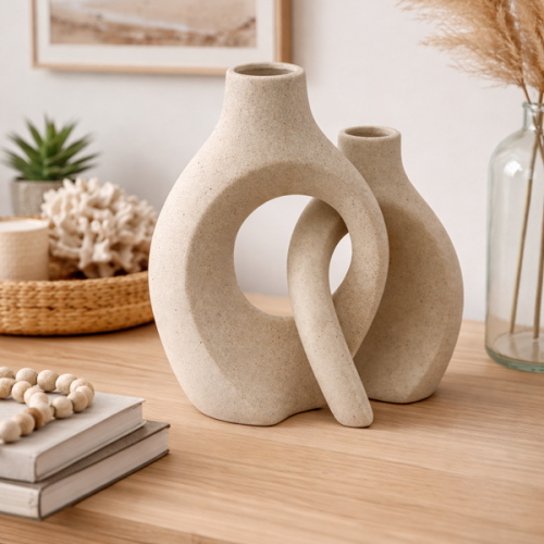 WAZON CERAMICZNY PODWÓJNY H16CM