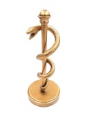 FIGURKA Laska Eskulapa Prezent Dla Lekarza Medyka - 30 cm Żywica