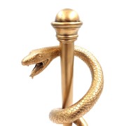 FIGURKA Laska Eskulapa Prezent Dla Lekarza Medyka - 30 cm Żywica