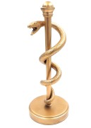 FIGURKA Laska Eskulapa Prezent Dla Lekarza Medyka - 30 cm Żywica