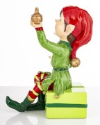 FIGURKA ELF Świąteczny Pomocnik Mikołaja Ozdoba 14x6,5x10