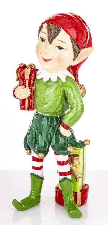 FIGURKA ELF Świąteczny Pomocnik Mikołaja Ozdoba 16,5x7x6