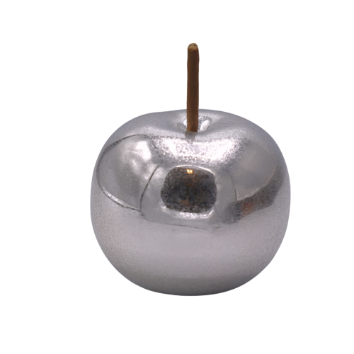 JABŁKO CERAMICZNE złote figurka ozdobna Sugar Silver małe loft