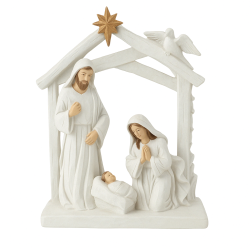 FIGURKA SZOPKA BIAŁO-ZŁOTA Wymiary: 32 cm