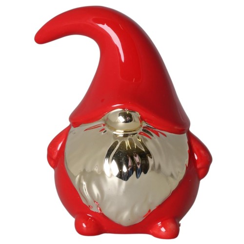 CERAMICZNY SKRZAT CZERWONO-ZŁOTY 11CM